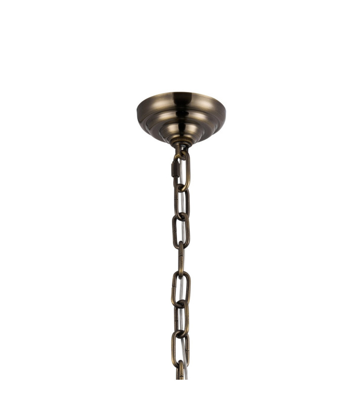 Coniston Tall Acorn Pendant 30 Light E14 Antique Brass/Crystal Item Weight: 84.10kg-4