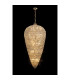 Coniston Tall Acorn Pendant 30 Light E14 French Gold/Crystal Item Weight: 84.10kg-2