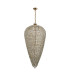 Coniston Tall Acorn Pendant 30 Light E14 French Gold/Crystal Item Weight: 84.10kg-4