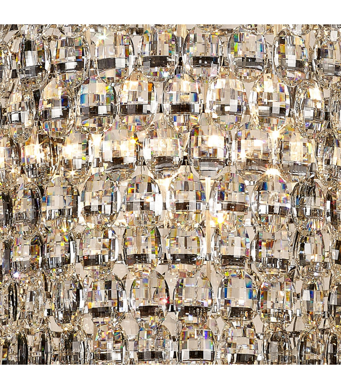 Coniston Tall Acorn Pendant 30 Light E14 Polished Chrome/Crystal Item Weight: 84.10kg-5