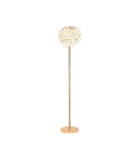 Coniston Floor Lamp 3 Light E14 French Gold/Crystal-1
