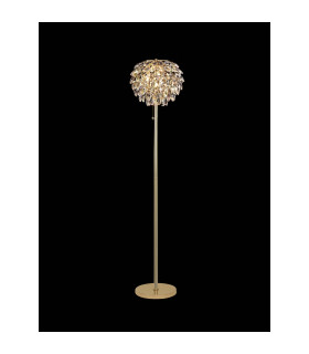 Coniston Floor Lamp 3 Light E14 French Gold/Crystal-2
