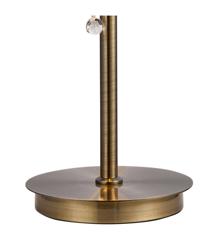 Coniston Table Lamp 2 Light E14 Antique Brass/Crystal-6