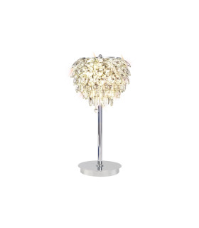 Coniston Table Lamp 2 Light E14 Polished Chrome/Crystal-1