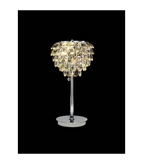 Coniston Table Lamp 2 Light E14 Polished Chrome/Crystal-2