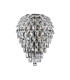 Coniston Tall Wall Lamp 4 Light E14 Antique Brass/Crystal-3