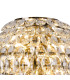 Coniston Tall Wall Lamp 4 Light E14 Antique Brass/Crystal-4
