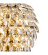 Coniston Tall Wall Lamp 4 Light E14 Antique Brass/Crystal-6