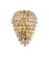 Coniston Tall Wall Lamp 4 Light E14 French Gold/Crystal-1