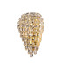 Coniston Tall Wall Lamp 4 Light E14 French Gold/Crystal-4