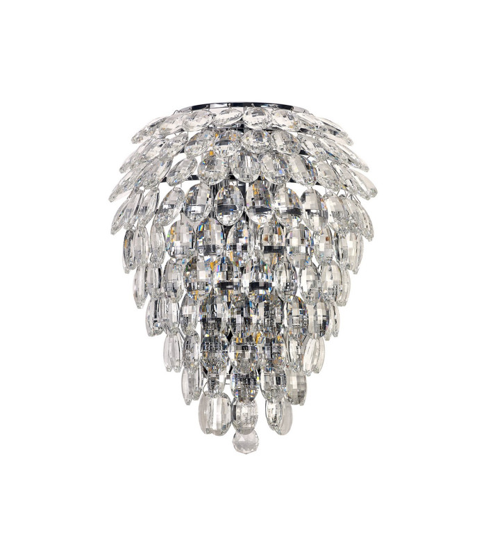 Coniston Tall Wall Lamp 4 Light E14 Polished Chrome/Crystal-3
