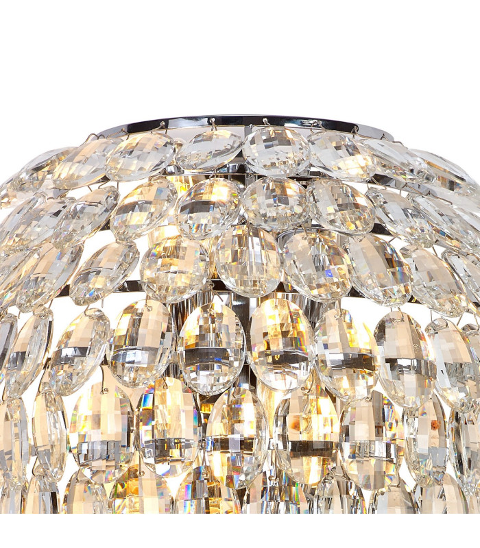 Coniston Tall Wall Lamp 4 Light E14 Polished Chrome/Crystal-6