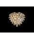 Coniston Wall Lamp 1 Light E14 Antique Brass/Crystal-2