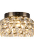 Coniston Wall Lamp 1 Light E14 Antique Brass/Crystal-4