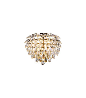 Coniston Wall Lamp 2 Light E14 Antique Brass/Crystal-1