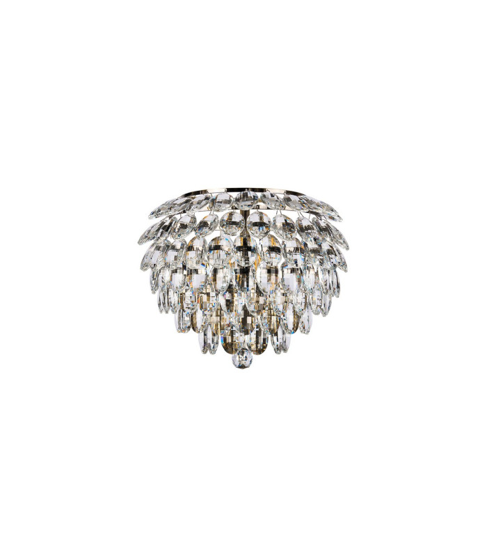 Coniston Wall Lamp 2 Light E14 Antique Brass/Crystal-3