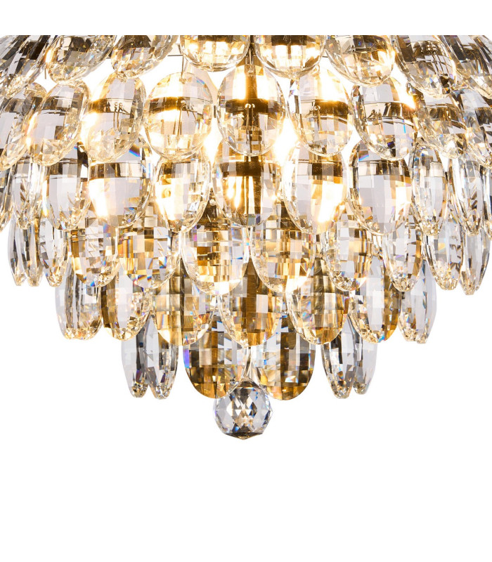 Coniston Wall Lamp 2 Light E14 Antique Brass/Crystal-6