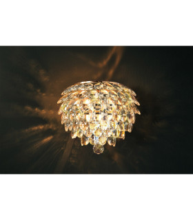 Coniston Wall Lamp 2 Light E14 French Gold/Crystal-2