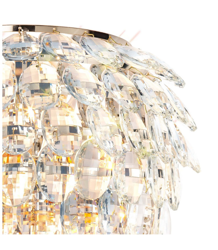 Coniston Wall Lamp 2 Light E14 French Gold/Crystal-5