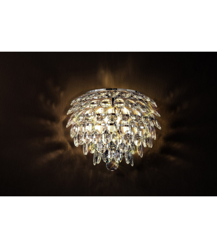 Coniston Wall Lamp 2 Light E14 Polished Chrome/Crystal-2