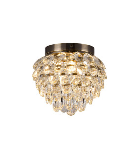 Coniston IP Ceiling 3 Light G9 IP44 Antique Brass/Crystal-1