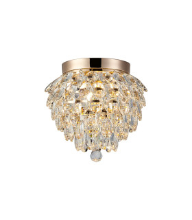 Coniston IP Ceiling 3 Light G9 IP44 French Gold/Crystal-1