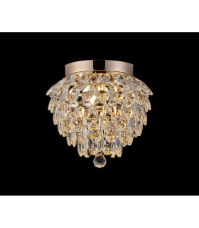 Coniston IP Ceiling 3 Light G9 IP44 French Gold/Crystal-2