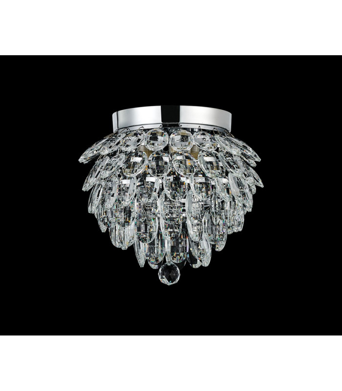 Coniston IP Ceiling 3 Light G9 IP44 Polished Chrome/Crystal-6