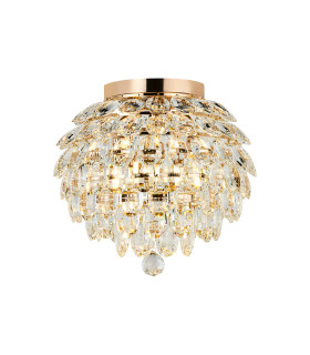 Coniston IP Ceiling 5 Light G9 IP44 French Gold/Crystal-1