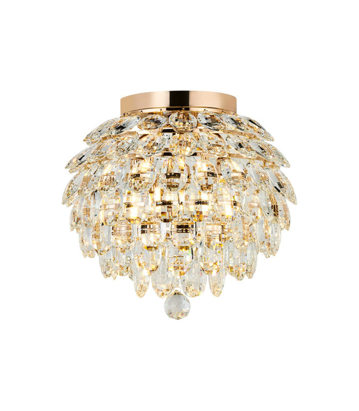 Coniston IP Ceiling 5 Light G9 IP44 French Gold/Crystal-1