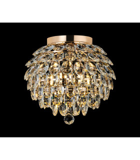 Coniston IP Ceiling 5 Light G9 IP44 French Gold/Crystal-2