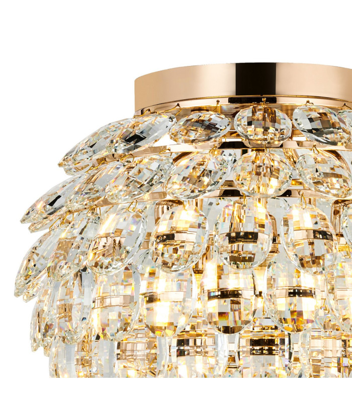 Coniston IP Ceiling 5 Light G9 IP44 French Gold/Crystal-4