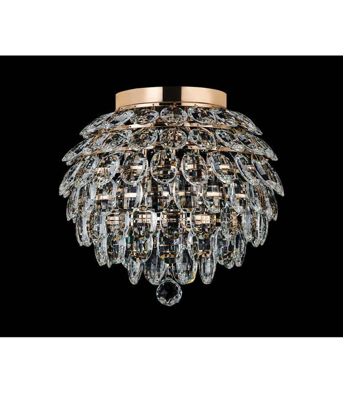 Coniston IP Ceiling 5 Light G9 IP44 French Gold/Crystal-6