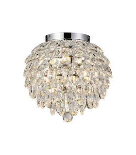 Coniston IP Ceiling 5 Light G9 IP44 Polished Chrome/Crystal-1