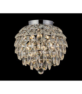 Coniston IP Ceiling 5 Light G9 IP44 Polished Chrome/Crystal-2
