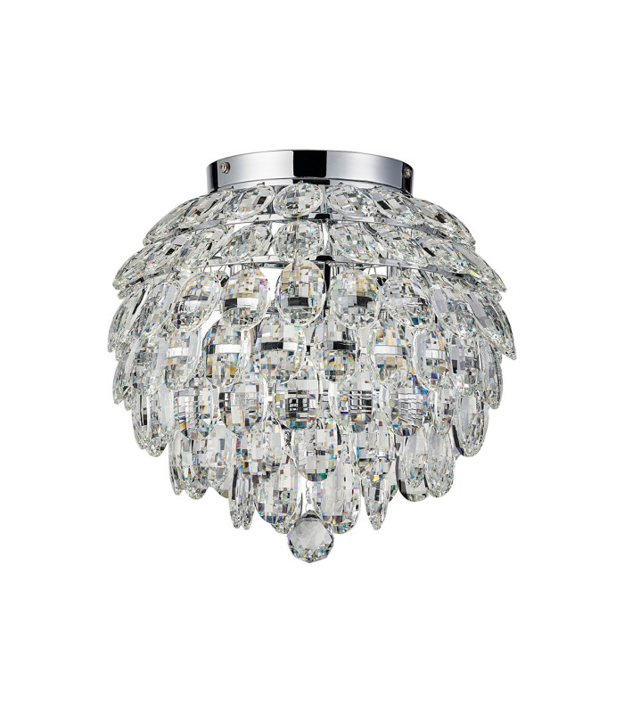 Coniston IP Ceiling 5 Light G9 IP44 Polished Chrome/Crystal-3