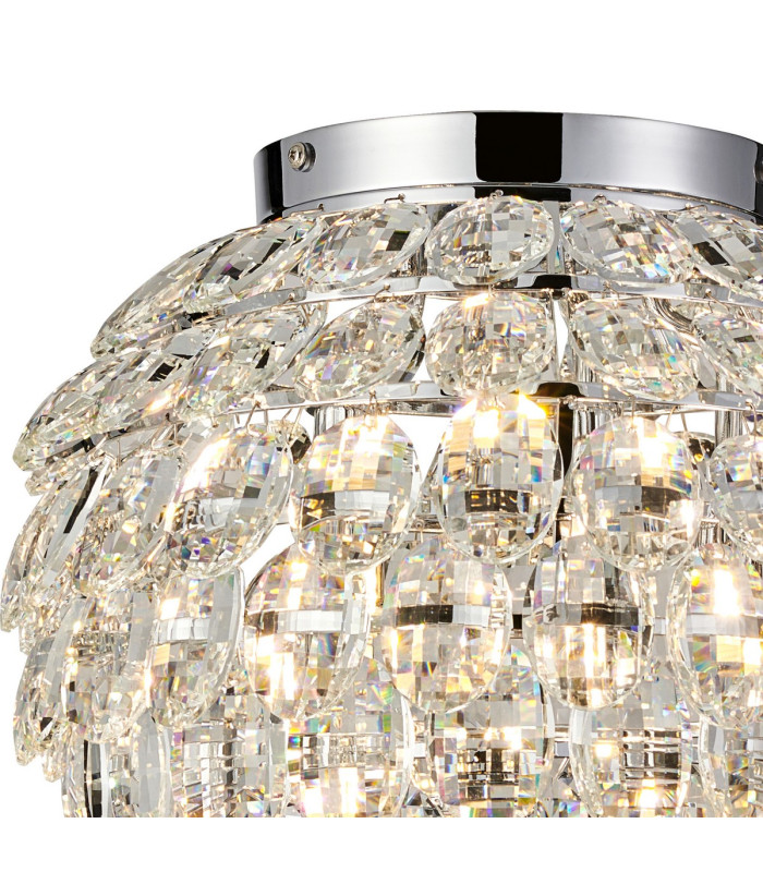 Coniston IP Ceiling 5 Light G9 IP44 Polished Chrome/Crystal-4