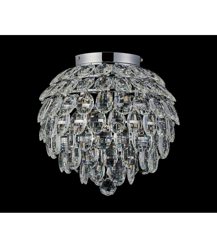 Coniston IP Ceiling 5 Light G9 IP44 Polished Chrome/Crystal-6