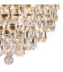Coniston IP Ceiling 8 Light G9 IP44 Antique Brass/Crystal-5