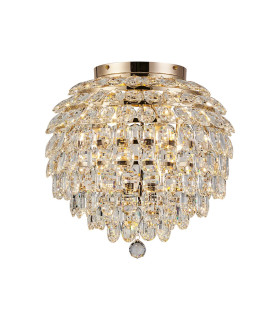 Coniston IP Ceiling 8 Light G9 IP44 French Gold/Crystal-1