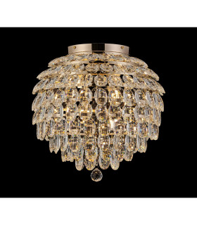 Coniston IP Ceiling 8 Light G9 IP44 French Gold/Crystal-2