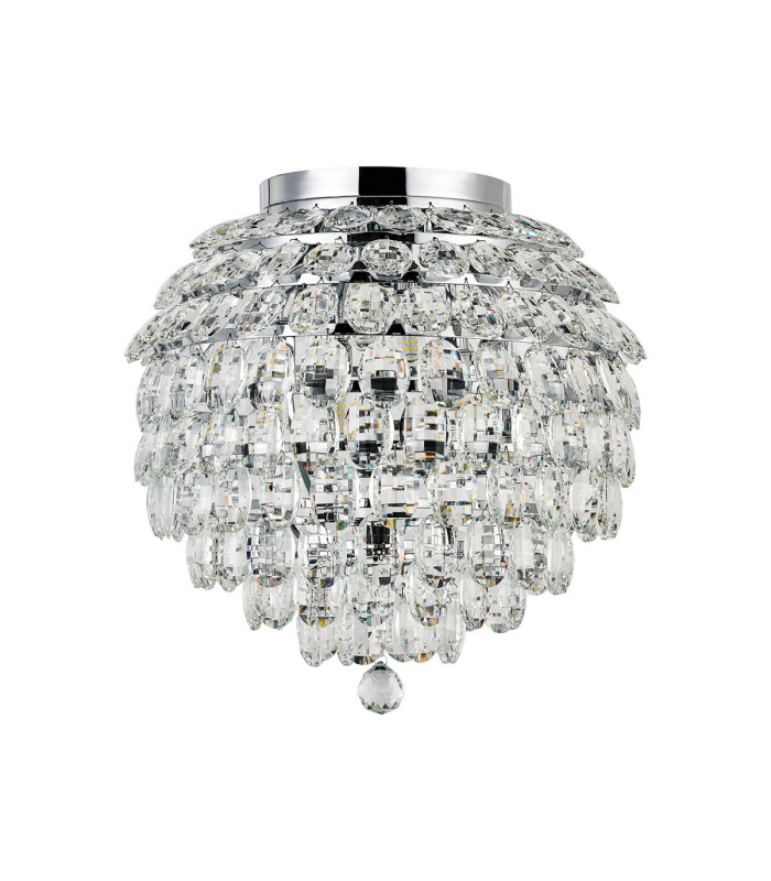 Coniston IP Ceiling 8 Light G9 IP44 Polished Chrome/Crystal-3