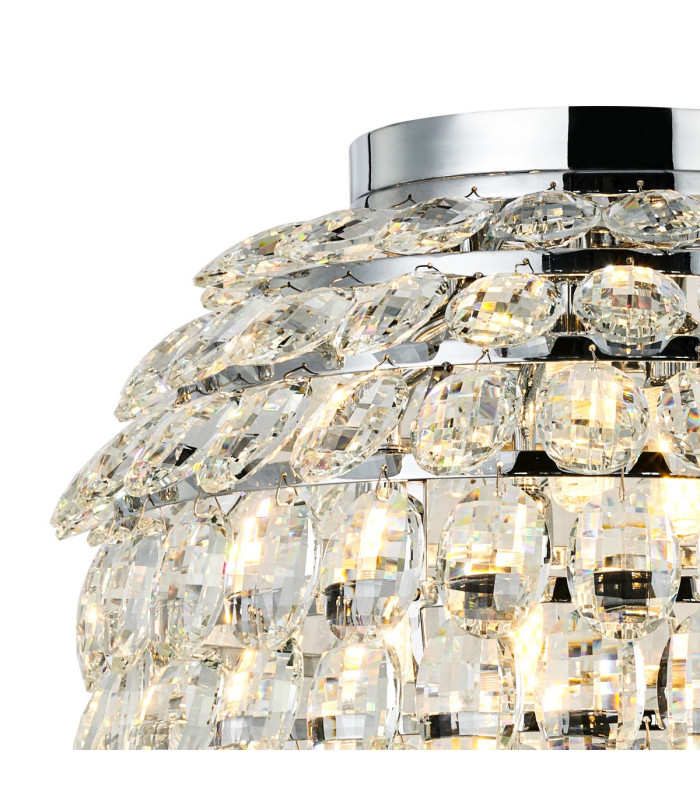 Coniston IP Ceiling 8 Light G9 IP44 Polished Chrome/Crystal-4