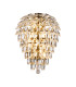 Coniston Tall Wall Lamp 6 Light G9 IP44 Antique Brass/Crystal-1