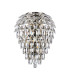 Coniston Tall Wall Lamp 6 Light G9 IP44 Antique Brass/Crystal-3