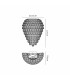 Coniston Tall Wall Lamp 6 Light G9 IP44 Antique Brass/Crystal-7