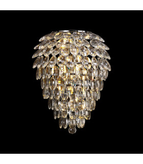 Coniston Tall Wall Lamp 6 Light G9 IP44 Polished Chrome/Crystal-2