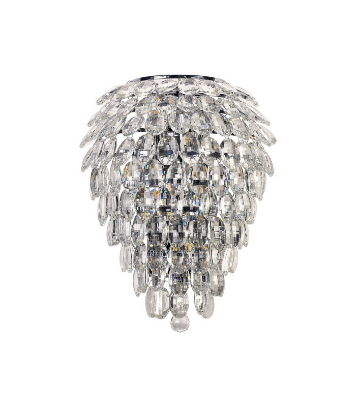 Coniston Tall Wall Lamp 6 Light G9 IP44 Polished Chrome/Crystal-3
