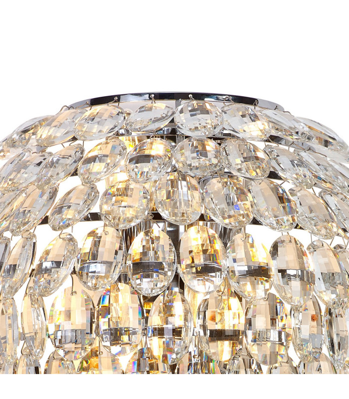 Coniston Tall Wall Lamp 6 Light G9 IP44 Polished Chrome/Crystal-4