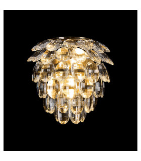 Coniston IP Wall Lamp 2 Light G9 IP44 Antique Brass/Crystal-2
